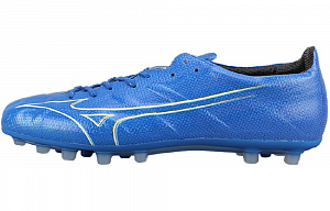 Mizuno Alpha AG Rubber Short Studs Artificial Ground Durable Breathable Lightweight Soccer Shoes Men's Blue
