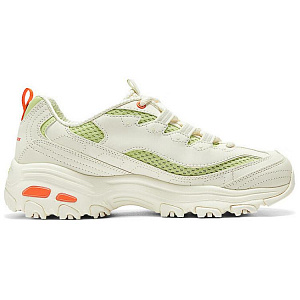 Skechers DLITES Low-Top Casual Shoes Women's Beige Green Orange 1 2673400