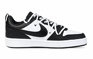 Nike Court Borough Crazy Zoo Cool Black Panda Low-Top Skateboard Shoes GS Black White 1 2673488