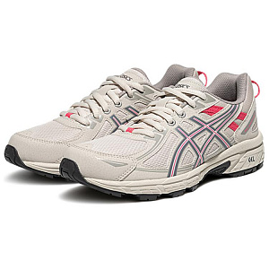Asics Gel Venture 6 Low Top Trail Running Shoes Women's Gray Pink 1 2673528