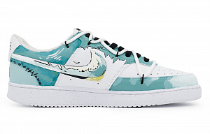 Nike Court Vision Low Skateboard Shoes Men's Low top White Green 1 2673863