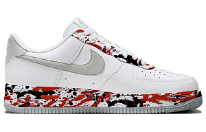 Nike Air Force 1 Skateboard Shoes Men's Low top Black/Red/White 1 2673915