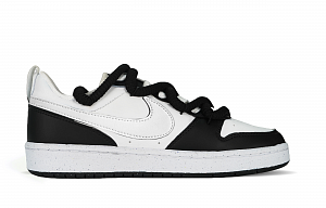 Nike Court Borough Low Top Skateboard Shoes GS Black White 1 2674081