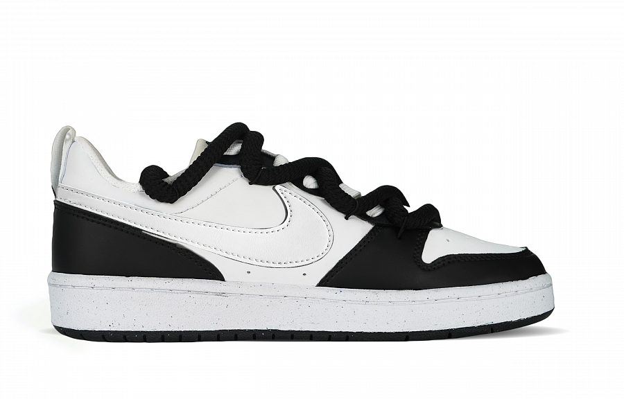 Nike Court Borough Low Top Skateboard Shoes GS Black White купить в интернет-магазине Yoocart с быстрой доставкой по России.