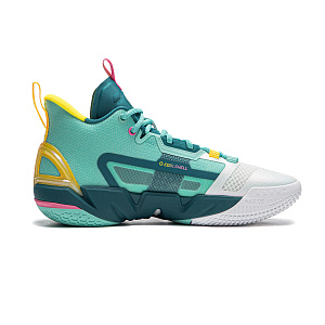 LiNing Anti-five 4 Cushioned Wear-Resistant Breathable Mid-Top Basketball Shoes Men's Green White 1 2674202