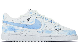 Nike Court Vision 1 Peace Is Flying Anti Slip Wear Resistant Low Top Skateboard Shoes Men's White Blue 1 2674291