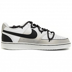 Nike Court Vision 1 Slip-Resistant Cushioning Impact-Resistant Low-Top Skateboard Shoes Men's Black White 1 2674463