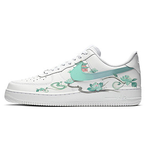 Nike Air Force 1 Anti-Slip Wear-Resistant Low-Top Skateboard Shoes Women's Pure White