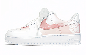 Nike Air Force 1 Low-Top Skateboard Shoes Women's Pink White 1 2674517