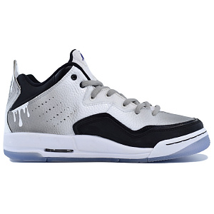 Jordan Courtside 23 Stuffed Oreo Anti Slip Wear Resistant Mid Top Vintage Basketball Shoes Men's Black White 1 2674811