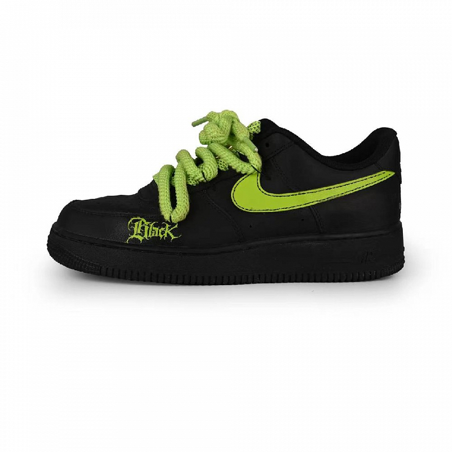 Nike Air Force 1 Slip-Resistant Low-Top Skateboard Shoes Unisex Black Green купить в интернет-магазине Yoocart с быстрой доставкой по России.