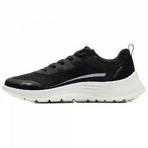 LiNing Light String Abrasion Resistant Cushioning Slip Resistant Lightweight Low Top Running Shoes Women's Black