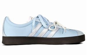 Adidas Neo Vl Court Classic Anti-Slip And Wear-Resistant Quick Dry Low-Top Skateboard Shoes Unisex Light Blue 1 2675651