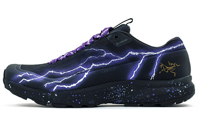 Arcteryx Aerios Fl 2 Outdoor Shoes Unisex Low-Top Black/Purple