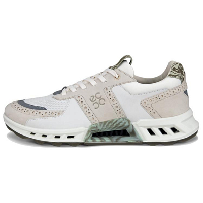 Ecco Low Top Golf Shoes Men's Beige Green