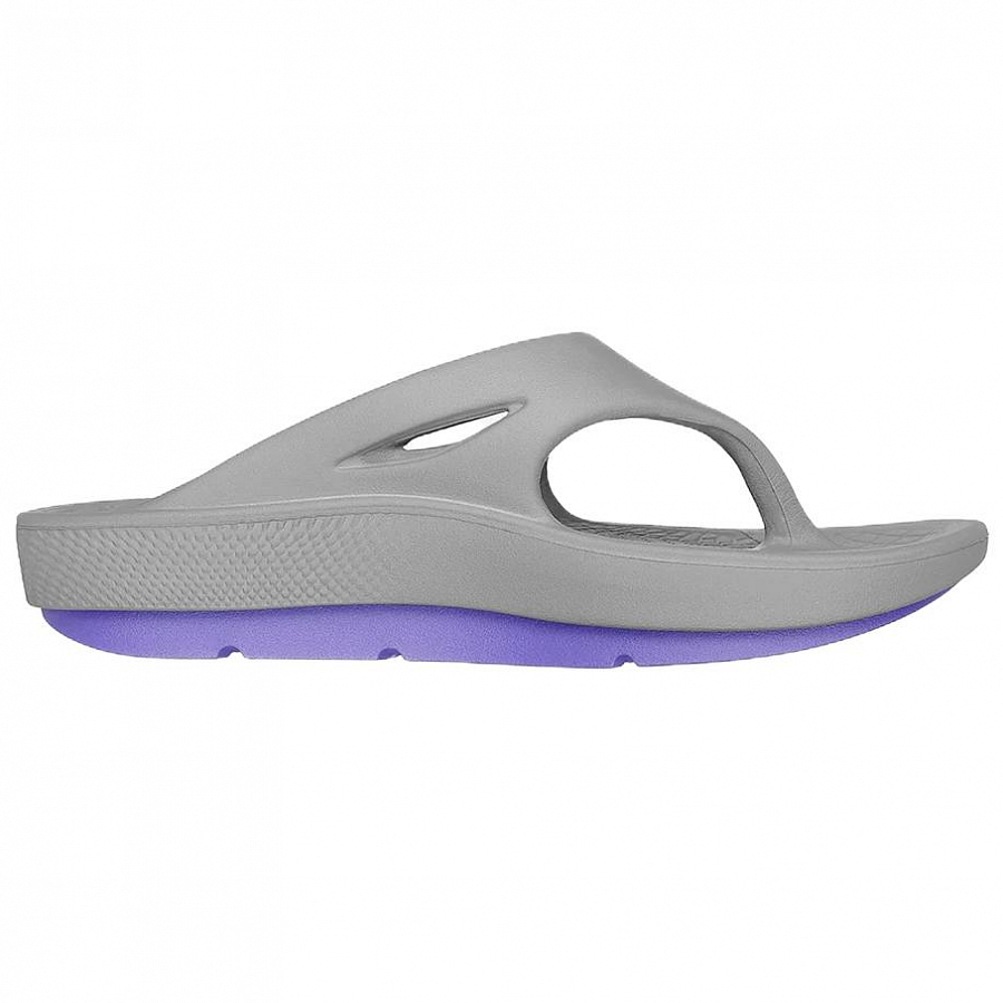 Skechers ON THE GO Odor Resistant Slip Resistant Flip Flops Women's Gray Purple
