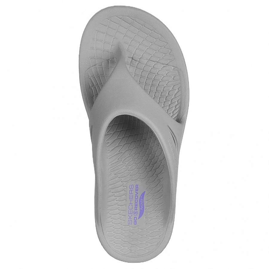 Skechers ON THE GO Odor Resistant Slip Resistant Flip Flops Women's Gray Purple