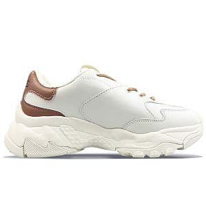 MLB Big Ball Chunky Wear-Resistant Height Increasing Low-Top Chunky Sneakers Unisex White Brown 1 2676120