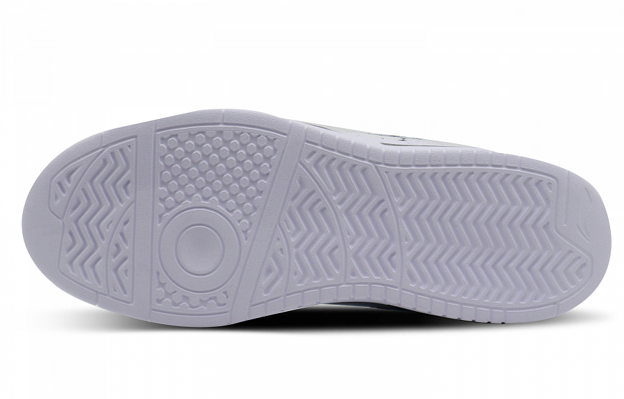 LiNing Sports Life Collection Anti-Slip And Wear-Resistant Breathable Low-Top Skateboard Shoes Men's White Blue