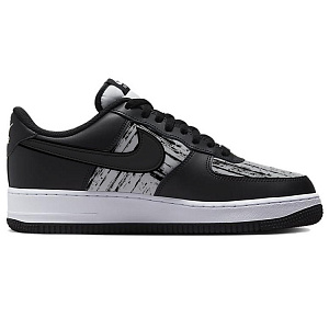 Nike Air Force 1 Dotted Ink Splatter Shadow Line Style Slip-Resistant Low-Top Skateboard Shoes Unisex Black Gray 1 2676612