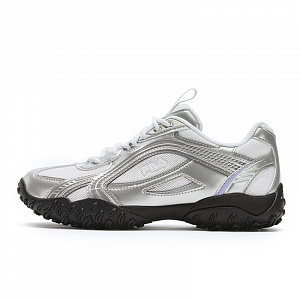 FILA PEBBLE Shock Absorbers Slip Resistant Low Top Casual Shoes Women's Silver Gray/White