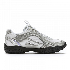FILA PEBBLE Shock Absorbers Slip Resistant Low Top Casual Shoes Women's Silver Gray/White 1 2676833