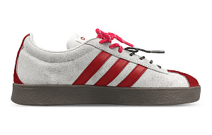 Adidas Neo Slip-Resistant Low-Top Skateboard Shoes Unisex Gray Red 1 2676969