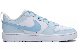 Nike Court Borough Raspberry Milkshake Anti Slip Wear Resistant Low Top Skateboard Shoes GS White Blue 1 2677006