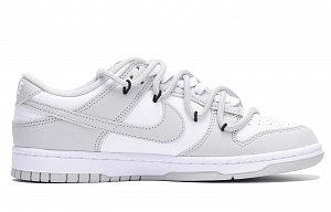 Nike Dunk VIBE Style Lunar Orbit Anti-Slip And Wear-Resistant Lightweight Low-Top Skateboard Shoes Men's Gray White 1 2677126