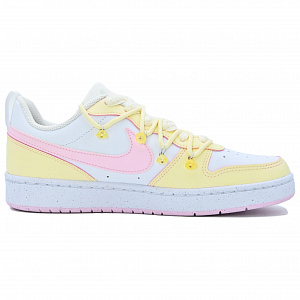 Nike Court Borough Light Yu Coverage Abrasion Resistant Balance Low top Skateboard Shoes GS Light Yellow 1 2677422