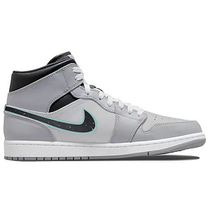 Jordan Air Jordan 1 Vintage Basketball Shoes Men's Mid top White/Gray 1 2677907