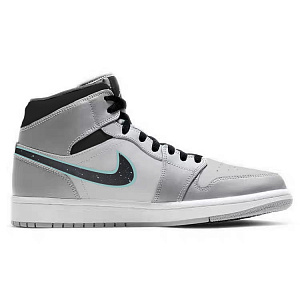 Jordan Air Jordan 1 Vintage Basketball Shoes Men's Mid top White/Gray 1 2677920