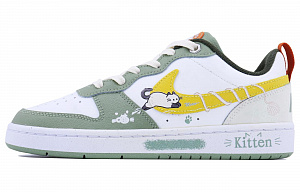 Nike Court Borough SDS Yarn Kitten Slip Resistant Shock Absorbers Low Top Skateboard Shoes Unisex Yellow Green 1 2677985