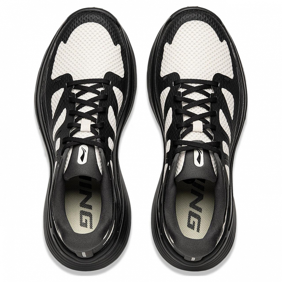 LiNing Ling Yue Anti-Slip Wear-Resistant Low-Top Casual Running Shoes Men's Gray Black