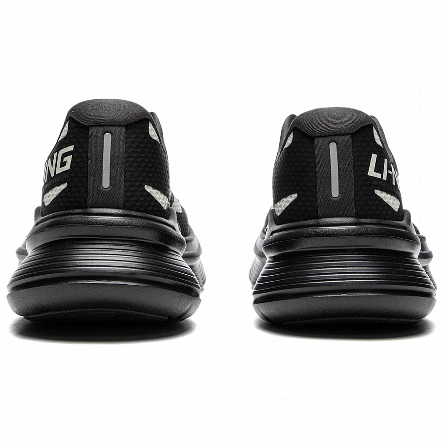LiNing Ling Yue Anti-Slip Wear-Resistant Low-Top Casual Running Shoes Men's Gray Black