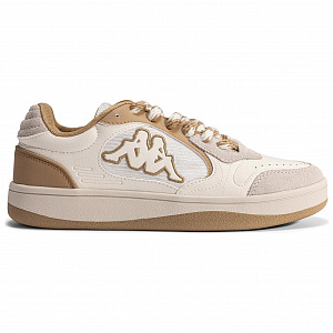 Kappa Anti Slip Wear Resistant Low Top Casual Shoes Unisex White Brown 1 2678303