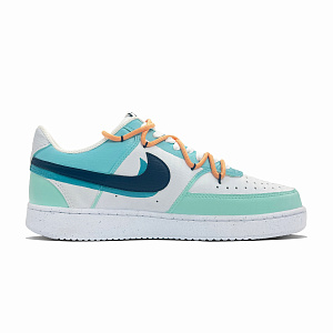 Nike Court Vision 1 Fresh Wave Shoes Anti-Slip Wear-Resistant Low-Top Skateboard Shoes Men's Blue 1 2678539