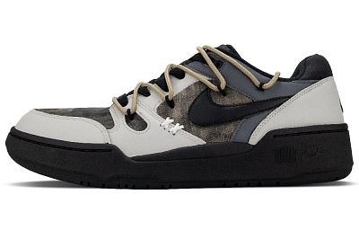 Nike Full Force Low-Top Skateboard Shoes Men's Black Brown