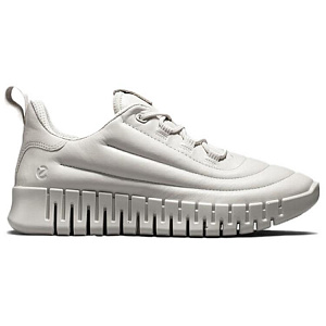 Ecco Low top Casual Shoes Women's Gray White 1 2678866