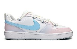 Nike Court Borough Colorful Roses Low-Top Skateboard Shoes GS Blue Pink 1 2679001