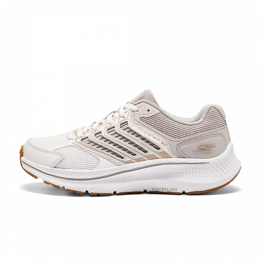 Skechers Women's GO Series Support Coverage Low Top Casual Running Shoes Women's White Gray купить в интернет-магазине Yoocart с быстрой доставкой по России.