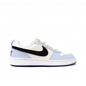 Nike Court Borough Chao Shui Manufacturing Durable Breathable Low-Top Skateboard Shoes Women's Blue White Black GS 1 2679743