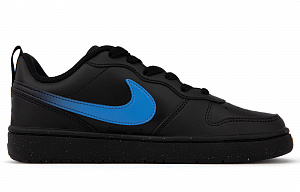Nike Court Borough Slip Resistant, Abrasion Resistant, Lightweight Low top Skateboard Shoes GS Black 1 2679750