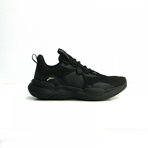 Anta Cushioning, Slip Resistant, And Abrasion Resistant Low Top Running Shoes Men's Black 1 2679836