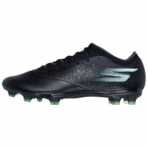 Skechers FG Firm Ground Soccer Shoes Unisex Black Silver