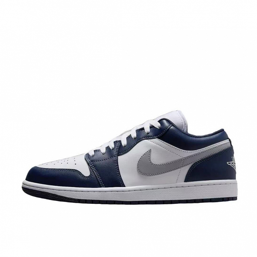 Jordan Air Jordan 1 Low-Top Vintage Basketball Shoes GS White Blue купить в интернет-магазине Yoocart с быстрой доставкой по России.