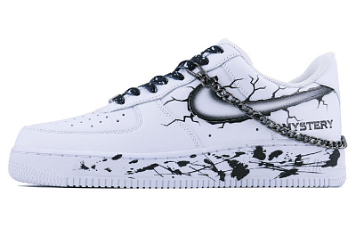 Nike Air Force 1 MYSTERY SDS Low-Top Skateboard Shoes Men's White