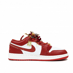 Jordan Air Jordan 1 Vintage Basketball Shoes Women's Low top Gold/Red 1 2680595