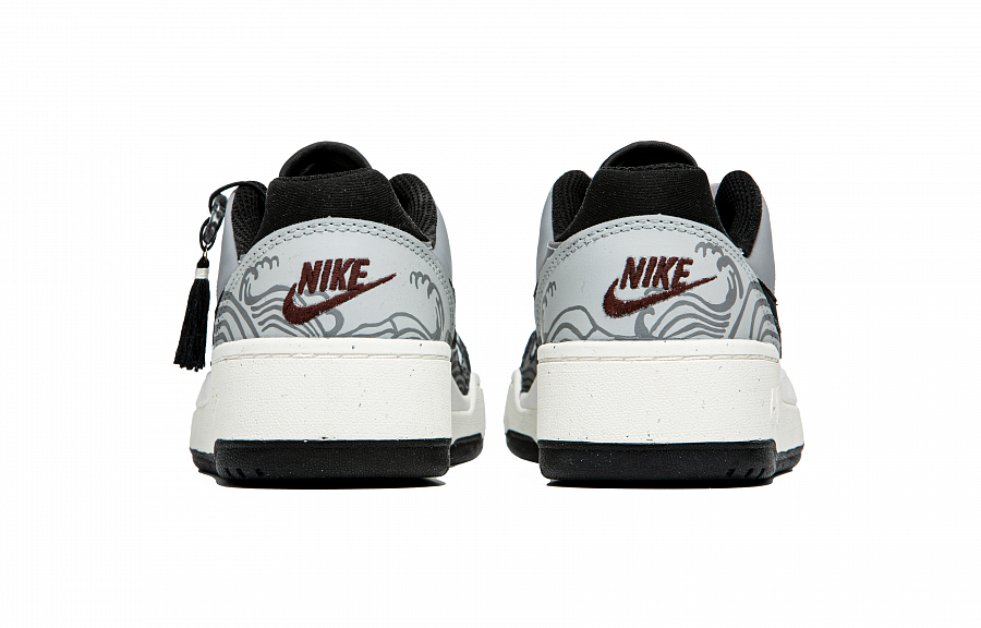 Nike Full Force Shockwave Wear-Resistant Slip-Resistant Low-Top Skateboard Shoes Men's White Black Gray купить в интернет-магазине Yoocart с быстрой доставкой по России.