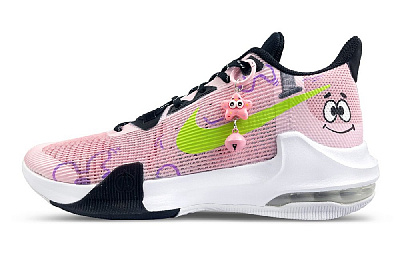 Nike Air Max Impact 3 Cushioned Slip-Resistant Abrasion-Resistant Low-Top Basketball Shoes Men's Pink Green